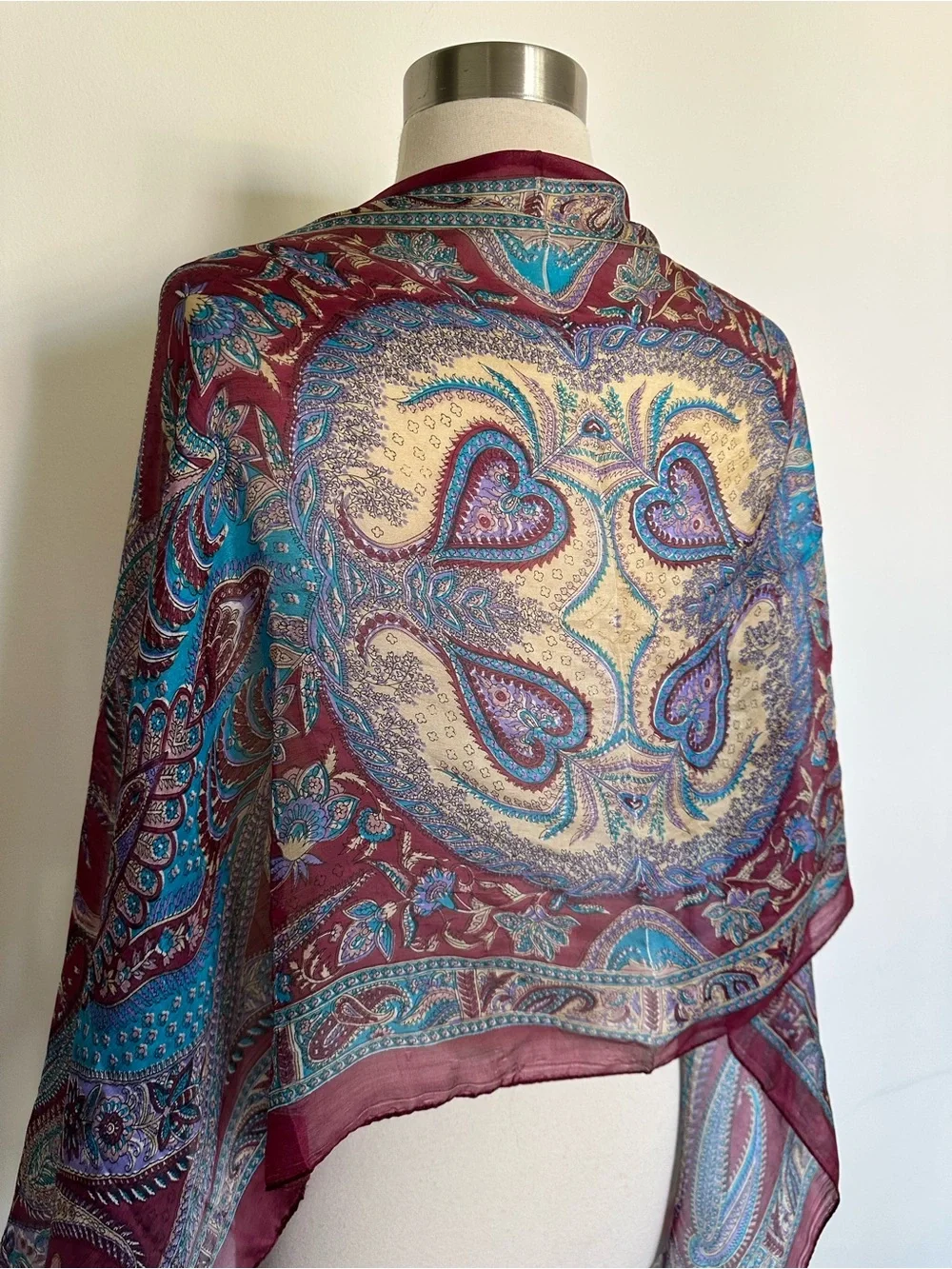 Vintage silk scarf